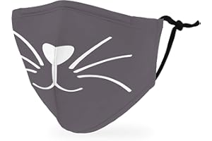 WEDDINGSTAR 3-Ply Kid's Washable Cloth Face Mask Reusable and Adjustable with Filter Pocket