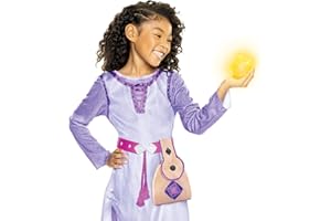 JAKKS PACIFIC Disney's Wish Loveable Light-Up Star & Satchel, Interactive Role Play Star & Satchel Playset