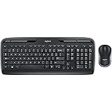 Logitech MK330 - Pack de Teclado y ratón inalámbricos, Receptor USB, Negro - QWERTY español