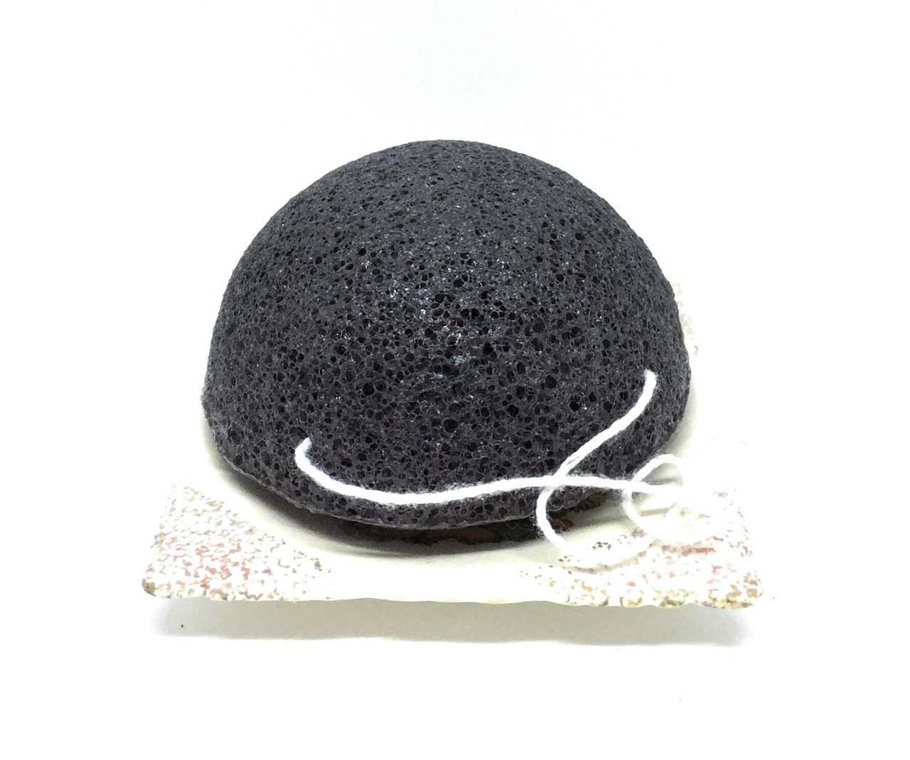 KONJAC SPONGE - All Natural Activated Charcoal with Added Bamboo Charcoal