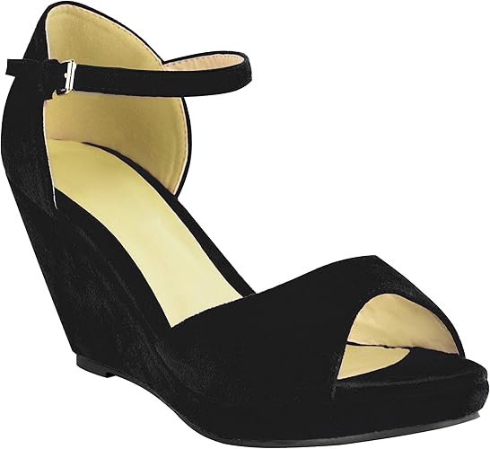 closed toe high wedges