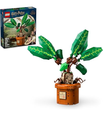 Amazon.com: Lego Harry Potter Mandrake - Plant and Pot - Magical Creature -  Gift Idea for Girls, Boys and Fans - Set for Imaginative Children -  Decorative Idea 76433 : Toys & Games