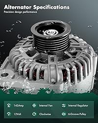 SCITOO Alternator Fits for 3.5L 3.5 for Nissan