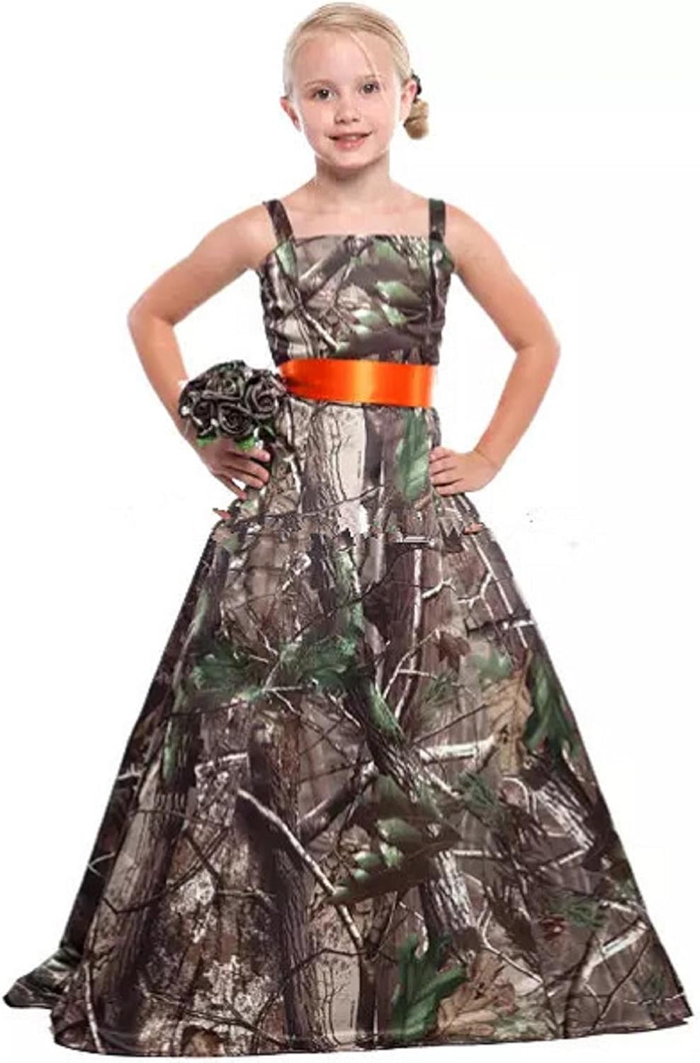 camo flower girl dresses cheap