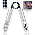 Grip Strength Trainer Set, 50-300LB(6 Pack), Wrist Forearm Strengthener, Metal No Slip, Hand Grip Gripper Strengthener for Strength Training and Exercise, Hand Workout Squeezer Grip Strength
