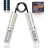 Grip Strength Trainer Set, 50-300LB(6 Pack), Wrist Forearm Strengthener, Metal No Slip, Hand Grip Gripper Strengthener for St
