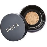 INIKA Organic Mineral Powder Foundation with SPF 25 - Vegan Makeup, Natural Looking, Buildable Coverage, Flawless Radiance &amp; Glow, Blemish Coverage, Cruelty Free, Sustainable Packaging, Unity, 8g
