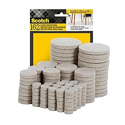 Scotch Felt Pads 162 PCS Beige, Felt Furniture Pads