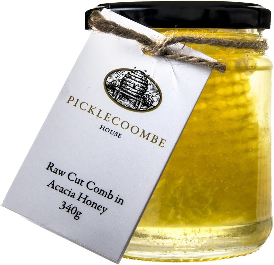 Picklecoombe House Acacia Honey and Comb Zero Vat, 340 g x 1 unit