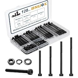 BNUOK 128 PCS M5 Screws Assortment Kit, 12.9 Grade