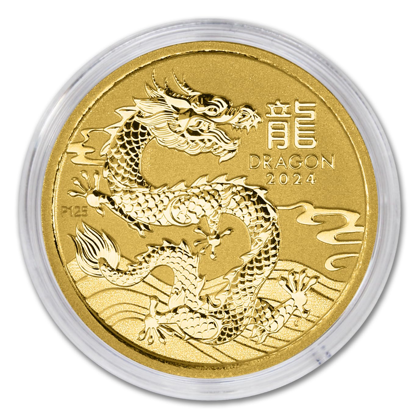 2024 P 1/10 oz Gold Australian Lunar Series III Year of the Dragon Coin Brilliant Uncirculated with Certificate of Authenticity $15 Seller BU