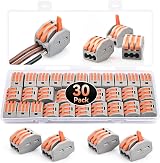 Preciva 30Pcs 3-Port Wire Connectors PCT-213 250V 32A 4KV Nylon