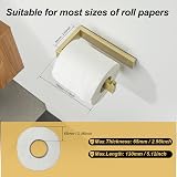 SAYAYO Wall Mounted Toilet Roll Holder Brushed Gold SUS304 Square Design view 7