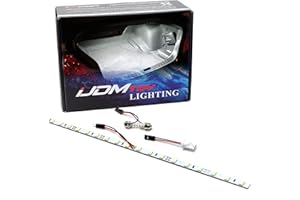 iJDMTOY 18-SMD-5050 LED Strip Light Compatible with Car Trunk Cargo Area or Interior Illumination, Xenon White