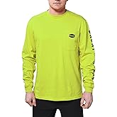 BRUNT Long-Sleeve Pocket T-Shirt - Comfortable Mid-Weight Build - Drop Shoulder Seam - Utility Pocket