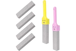 Pumice Stone for Toilet with 2 Handle Replaceable Pumice Stone for Cleaning Bowl Cleaner for Cleaning Toilet Bowl Cleaner Bat