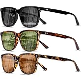 Kashm Retro Polarized Sunglasses for Men Women UV Protection Classic Sports Driving Golf Hiking Square Sun Glasses