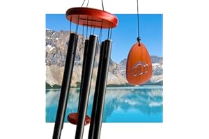 L'UTIME BLEU 31" Wind Chimes Outdoor, Crisp Melodic Aluminum Tubes - Deep Tone Memorial Gifts for Mother's Day, Graduation, B
