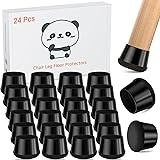 Meldel 24 PCS Silicone Chair Leg Floor Protectors