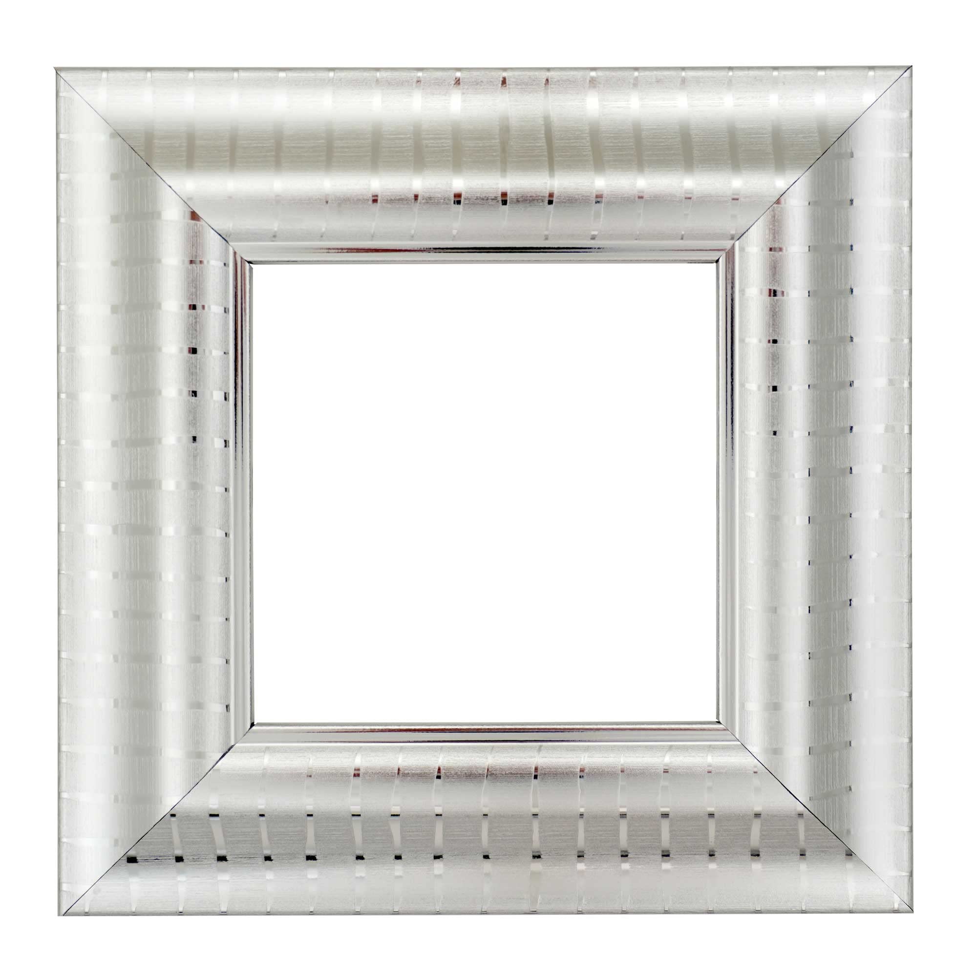 ElekTek Decorative Switch Surround Frame Cover Finger Plate Verona Silver Chrome Stripe