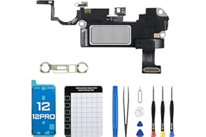 DGSCSMY for iPhone 12 Earpiece Front Speaker Replacement OEM for iPhone 12 pro Repair Ear Module with Proximity Sensor Ambient Light Sensor Connector Fix Tool Kit A2172 A2402 A2403 A2404