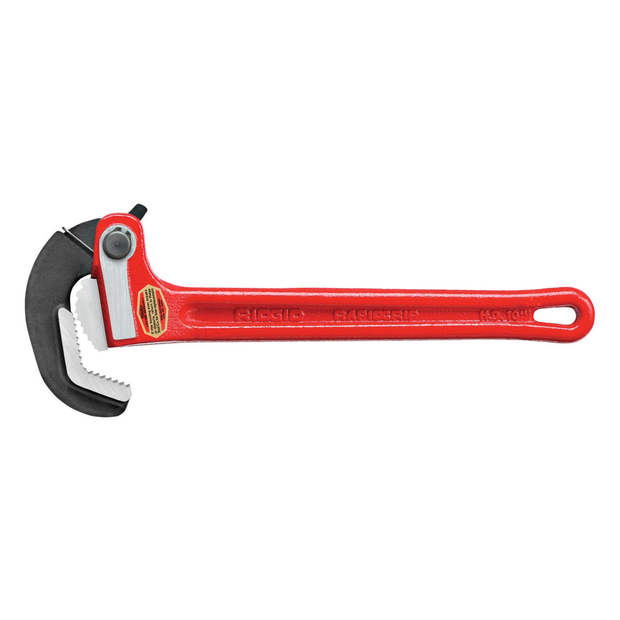 RIDGID 10348 Model 10 RapidGrip Heavy-Duty Pipe Wrench, 10-inch Pipe Wrench