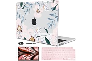 LCMOCICO for New MacBook Air 13.6 inch Case 2025 M4 A3240 Cover, Printed Pattern Plastic Hard Shell Case Keyboard Skin for M2