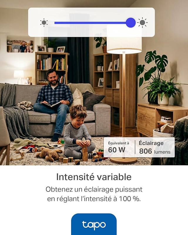 Ampoule Connectée Alexa E27, Multicolore LED Dimmable L530E, 2 pièces