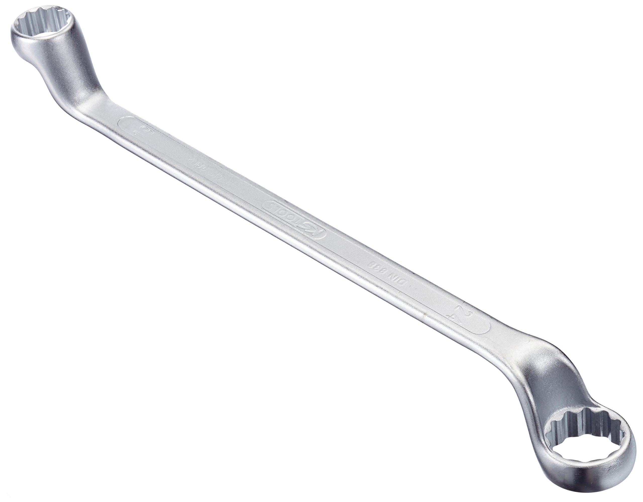 KS Tools Classic Double Ring Spanner, Offset, 517.0852 19 x 24 mm