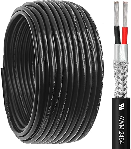 Amazon.com: 5M Shielded Wire Signal Cable 28 26 24 22 20 18 16 14