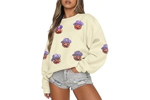 MAXIMGR Halloween Sweatshirts for Women Sequin Ghost Pumpkin Sweatshirt Funny Spooky Season Shirt Sparkle Fall Pullover Tops