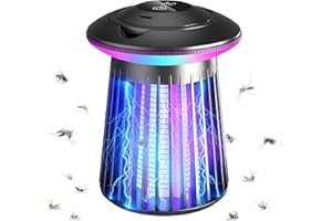 YDIZON 2025 Upgraded Mosquito Killer Lamp, 4200V Electric Bug Zapper for Indoor & Outdoor, Rechargeable LED Night Light - Safe for Baby & Family, Camping, Backyard, Terrace