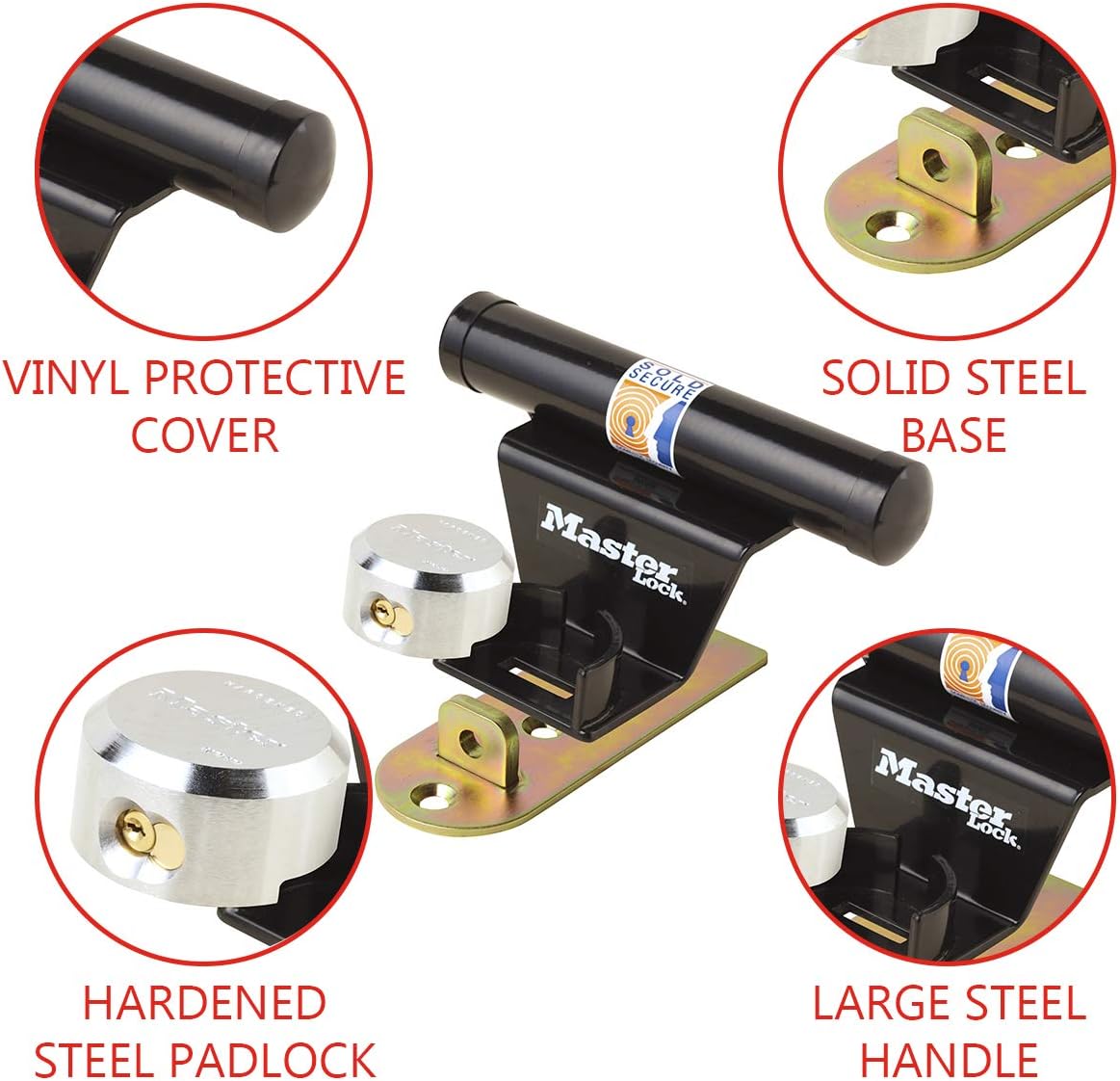 Master Lock Garage Protector Garage door lock with keyed high