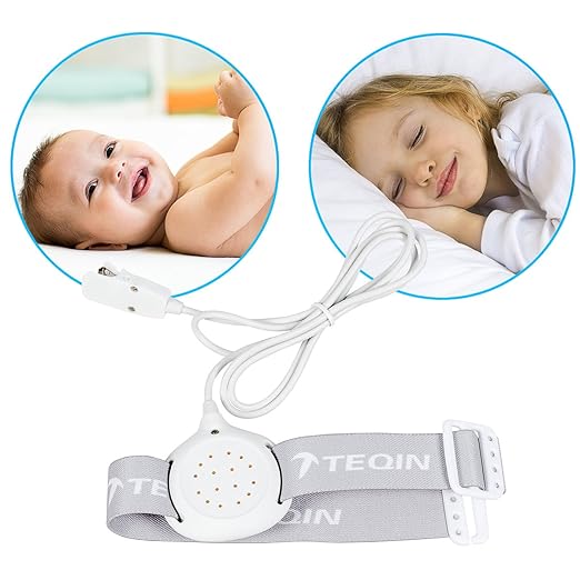 TEQIN Full-Featured Kinder Ultimative Bettnässen Alarm Feuchtigkeitssensor mit Sound und Vibration für Kinder Jungen Mädchen 