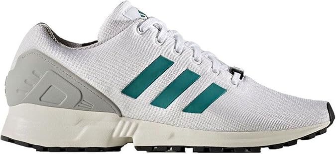 white adidas flux trainers