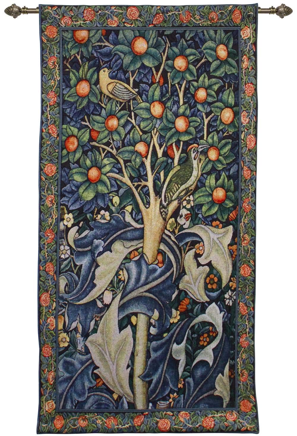 Signare Tapestry Wall Hanging William Morris (Woodpecker in Fruit Tree, Tapestry Only)