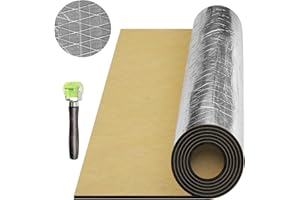 Storystore 197 (5 mm) mil 16.5 sqft Heat Sound Deadening Insulation Mat, 39"(W) x 60"(L) x 3/16"(T) Car Sound Deadening Mater