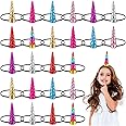 BETESSIN Pack Of 6 Girls' Headband Unicorn Headband With Bow Elastic Headband Wide Hair Accessories Headdress For School Sports Leisure In 6 Styles