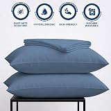 DN Collection Pillow Cases 2 Pack 50x75 cm Navy Microfiber OEKO-TEX view 3