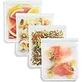 rezip Gallon 4-Pack Reusable Bags | BPA-Free, Food Grade, Leakproof, Freezer and Dishwasher Safe | Holds 16 Cups / 128 Fl Oz 