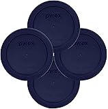 Pyrex Blue 2 Cup Round Storage Cover #7200-PC for Glass Bowls 4-Pack