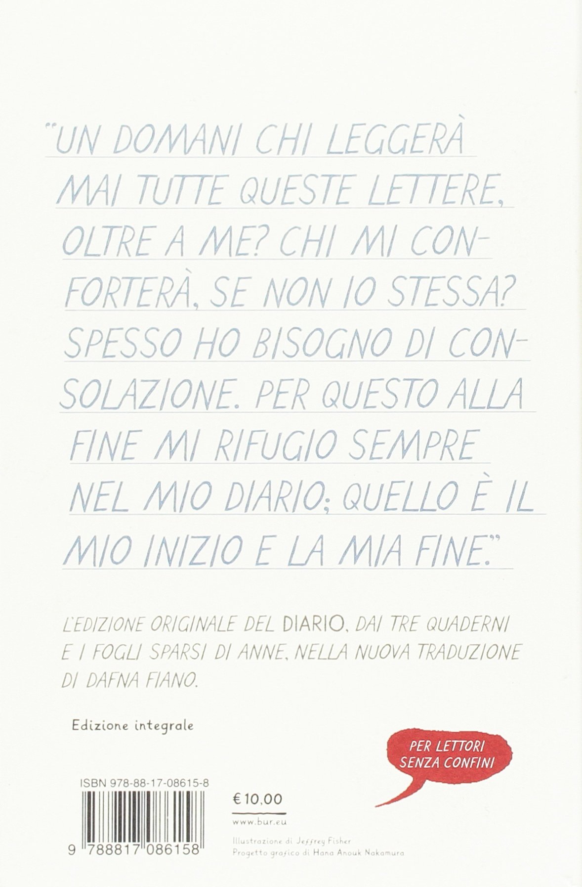 Diario Anne Frank 9788817086158 Amazoncom Books