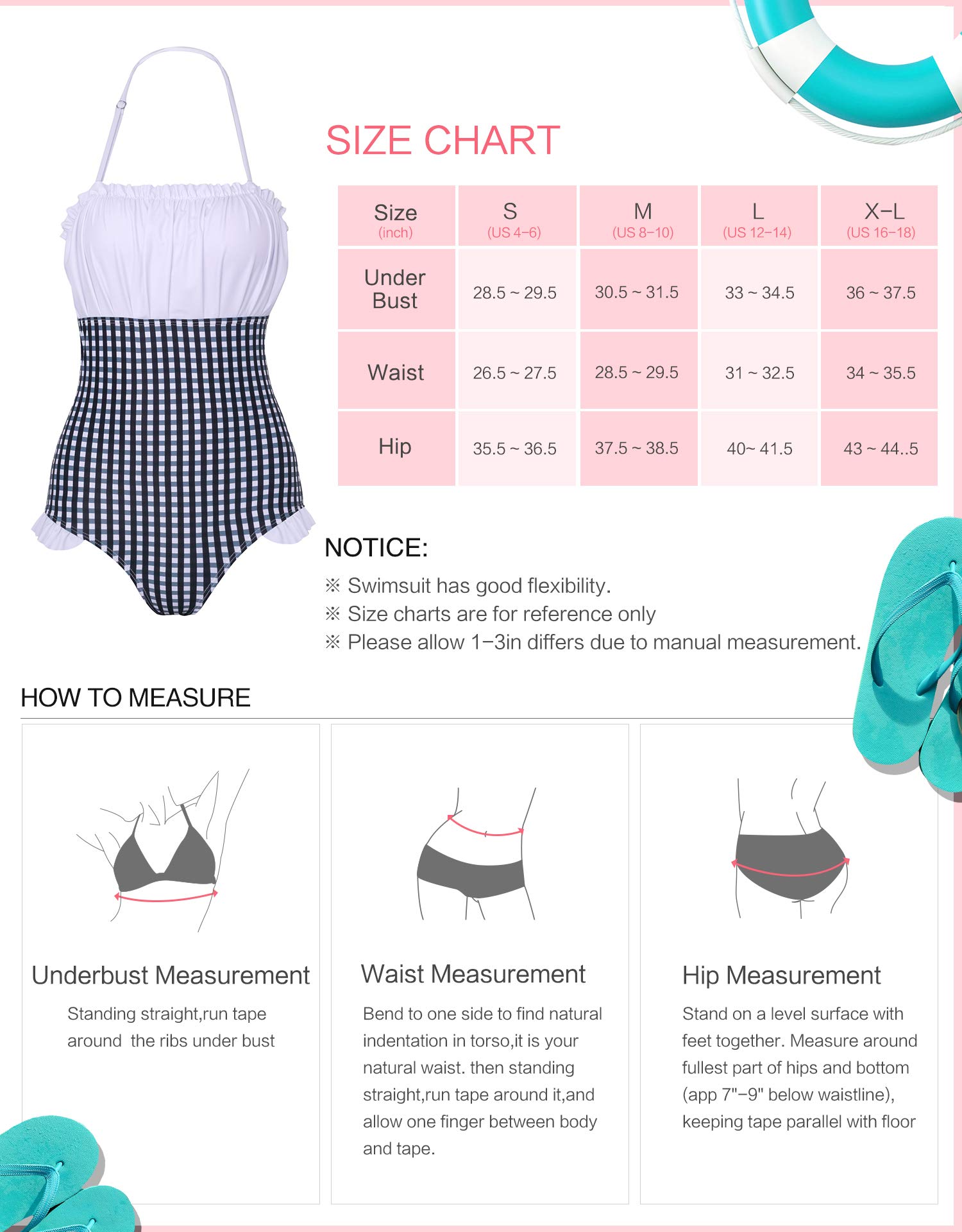 Verano Playa Women Retro Bandeau One Piece Swimsuit Push Up Ruched Monokini Ruffled Spaghetti Strap Halter Bathing Suit Black