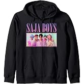 KPop Demon Hunters Saja Boys Group Shot Zip Hoodie