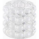 MARTAGE Glass Bubble Vase, Clear Vase for Flowers, Small Glass Vases, Flower Short Vases for Living Room, Bedroom, Dinning Table, Office, Wedding, Table, Centerpieces, 5.5 Inches