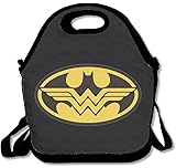 SuperWW Batman And Wonder Women Lunch Bag Tote Handbag