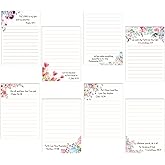 8 Pack Christian Sticky Notes Samll Scripture Inspirational Memo Pads Floral Design Adhesive Religious Bible Verse Quotes Notepads for Writing Diary Lists Schedules, 4 x 5. 5 Inch(Simple Style)