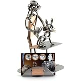 Omino Di Viti Veterinario Steelman24 - Soprammobile In Metallo, Organizer Da Scrivania, Idea Regalo Originale