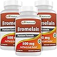 Best Naturals Bromelain 500mg 120 Tablets (120 Count (Pack of 3))
