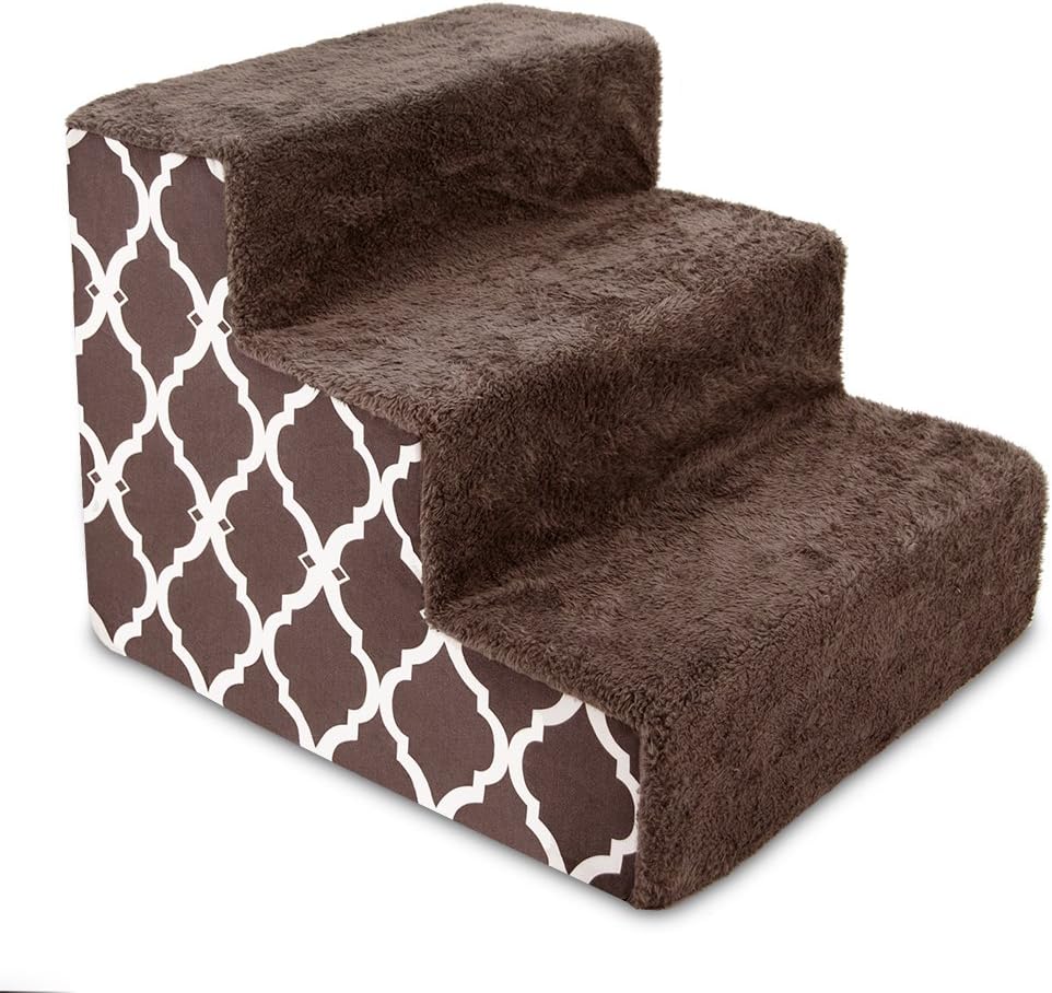 USA Made Pet Steps/Stairs with CertiPUR-US Certified Foam for Dogs & Cats by Best Pet Supplies : Pet Supplies